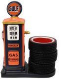 Gulf Vintage Benzinepomp Pennenhouder en Bureau Organiser