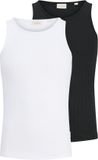 JACK&JONES ORIGINALS - JORCOTEDAZUR POINTAL TANK TOP 2PK MP Heren Broek