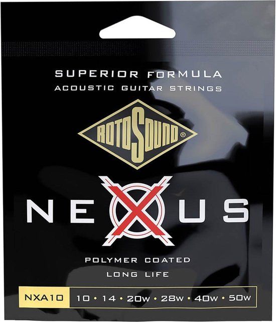 Rotosound NXA10 Nexus Acoustic Guitar Strings .010 - .050