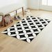 Ambiance-Live PVC Tapijt - Antislip Vloerbescherming - Cementtegel Design - Handwas - 2,2 mm dik - 60 x 100 cm - Zwart-Wit