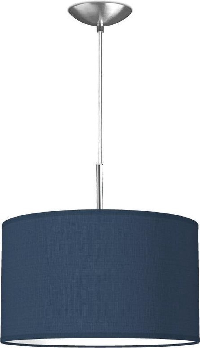 Home Sweet Home Hanglamp - - verlichtingspendel inclusief lampenkap - moderne pendellamp - 1 lichts - Ø 35 cm lengte 100cm - geschikt voor E27 LED lampe - blauw