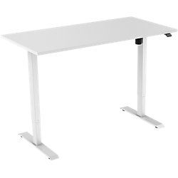 Euroseats Zit-sta bureau 1-motor Wit 160 x 80 cm