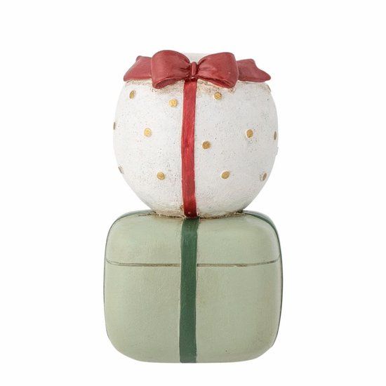 Bloomingville Wish kandelaar, polyresin, groen, Ø5xH9 cm