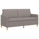vidaXL Canapé avec rangement taupe 172 x 78 x 87 cm Polyester