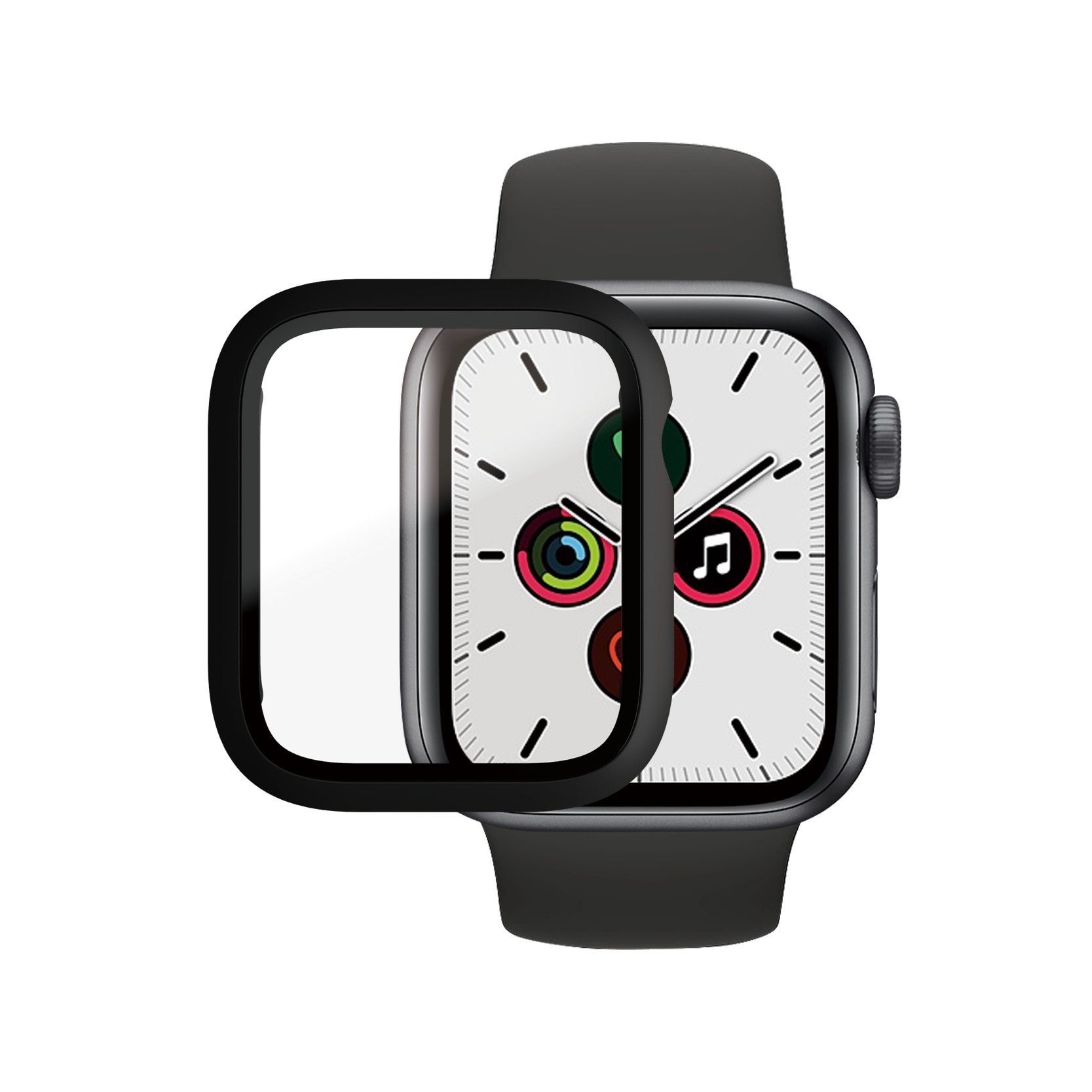 PanzerGlass Screen Protector for Apple Watch 4/5/6/SE 40mm - Black