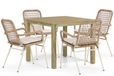 De Laan Projects De Laan Catalone/Weston 90 cm dining tuinset 5-delig