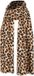Sarlini Foulard Femme Léopard Camel Brun 200x60cm