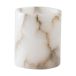 Bougeoir Alabaster Blanc-beige, M 14 cm