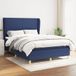 Maison Exclusive - Boxspringbed met matras, bleu, 140x200 cm, rembourré