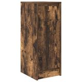 vidaXL Dressoir, gerookt eikenfineer, 29,5 x 34 x 76 cm, houtvezelplaat