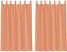 vidaXL Gordijnen voile met lussen 2 st terracotta 140x175 cm