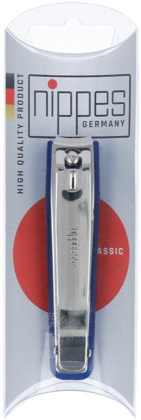 Nippes Solingen Nagelknipper Blauw/Zilver 8cm