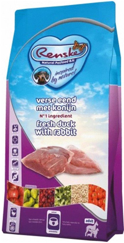 Renske Super Premium Adult Hondenvoer Eend & Konijn 6,5 kg
