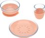 LÄSSIG Kindergeschirr-Set mit Silikonuntersatz Set van 3