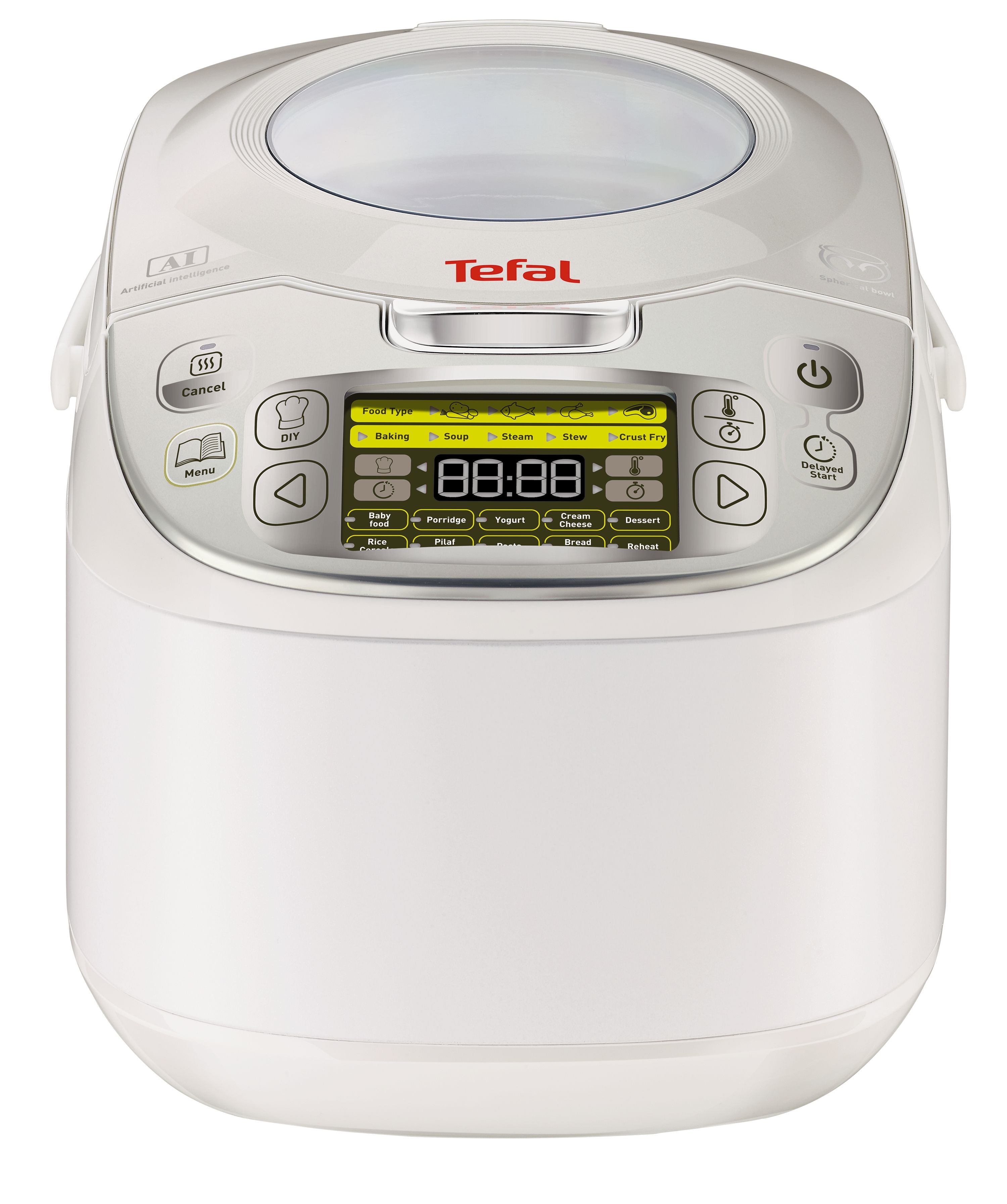 Tefal RK8121 45-in-1 Rijst- en Multicooker - 1.8L - 750W - Zilver/Wit