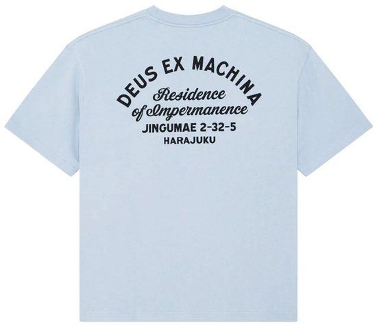 Deus Ex Machina Men's Harajuku Sign Tee Cerulean Blue M