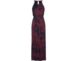 R.E.D. by EMP R.E.D. Rock-Engineered Design Rood-zwarte maxi jurk met batik patroon - Dames - XXL