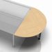 hjh OFFICE PRO LA160 G - Connectie en montageplaten I Aanschuiftafel 160x80 Esdoorn