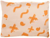 BonaMaison Oranje-Gebroken Wit Decoratieve Kussensloop, Kussenhoezen Bank, Decoratieve Kussenhoesjes, Kussensloop; Sofa, Slaapkamer, Kantoor, Auto 45x60 Cm - Ontworpen en vervaardigd in Turkije