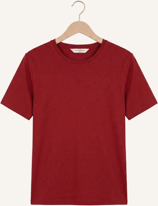 MSCH Copenhagen Mschmelea Icon Tee Dames T-shirt Bordeaux S/M