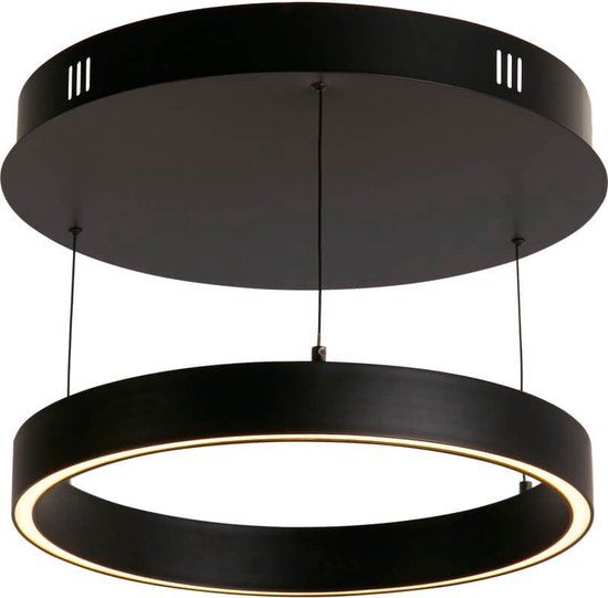 Searchlight Electric Searchlight Ronde hanglamp Layla zwart Ø 44cm