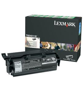 Lexmark T654, T656 Black Toner Cartridge - 36,000 Page Yield - Original