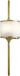 Kichler LED Wandlamp Mona | 3W 3000K 300Lm 830 | IP44 | Dimbaar | Natural Brass