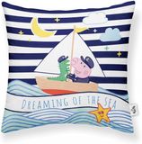 Belum Play Fabrics Kussenhoes Belum Sea A Multicolour 45 x 45 cm