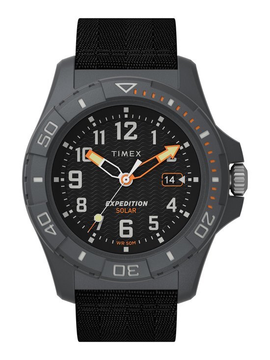 Timex Freedive Ocean TW2V40500 Horloge - Textiel - Zwart - &#216; 45 mm