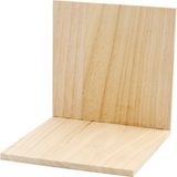 Creativ Company Houten Boekensteunen 15x15x15cm | 10 Stuks