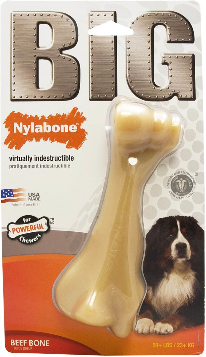 NYLABONE Extreem Harde Bijter Big Chew Beefbone HOND ZWAARDER DAN 23 kg