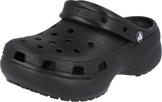 Crocs Classic Platform Clog Women Plateauzool Clogs Zwart 42-43