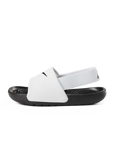 Nike Kawa Slide (TD) sneakers voor jongens, wit, zwart, wit, 21 EU