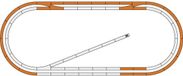 Roco H0 Roco GeoLine (met ballastbed) 51250 Uitbreidingsset