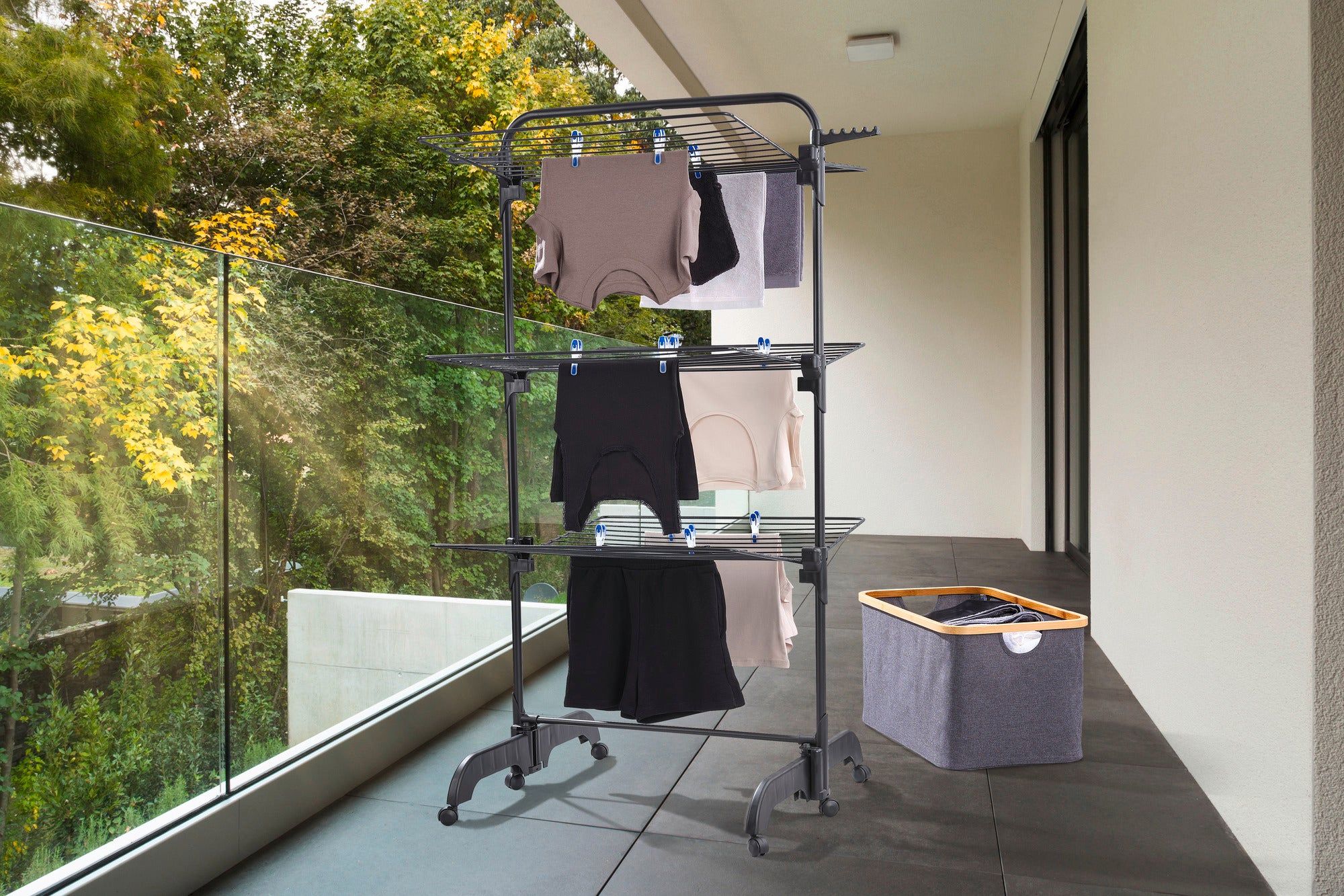 Leifheit Pegasus 420 Solid Comfort Droogtoren - 42m - Zwart