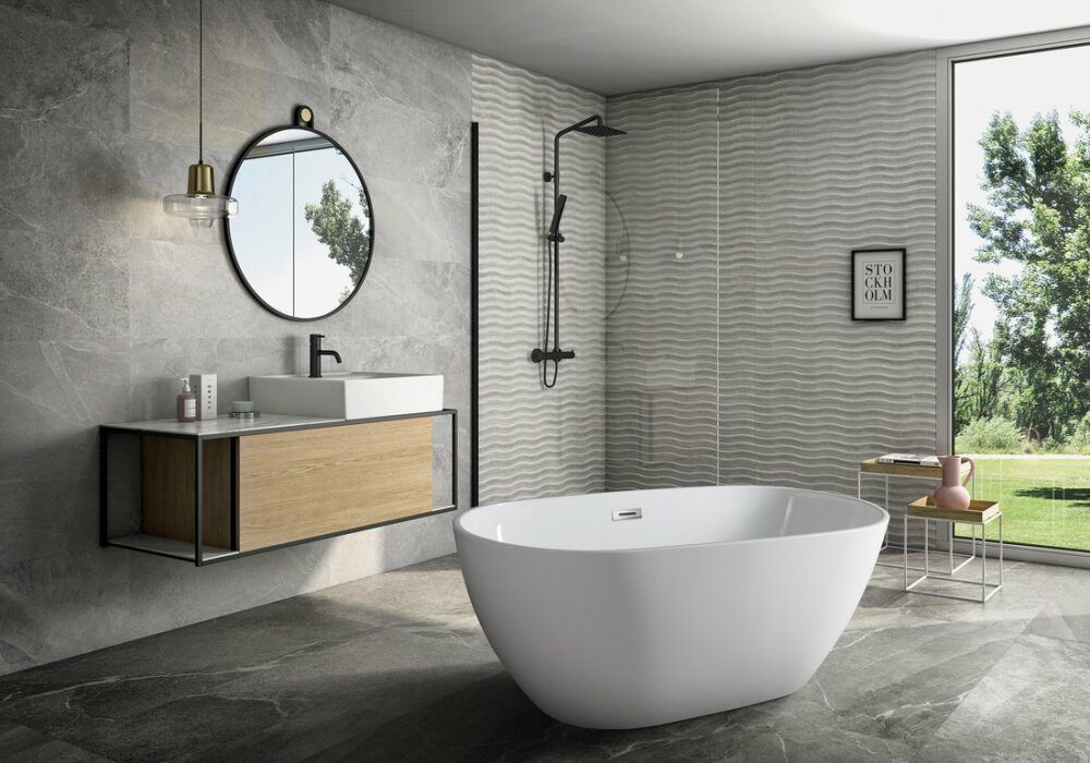 Aqualine Douro Vrijstaand Bad 150x82x58cm Wit