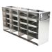 Cryomaster 4-6204 roestvrij stalen kastframe voor 20 kryoboxen, 565 mm x 139 mm x 279 mm, zilver