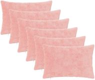 vidaXL Kussensloop 6 st heerlen roze 50 x 70 cm nep konijnenbont