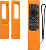 kwmobile hoes geschikt voor Samsung Smart TV TM2280e BN59-01385 / BN59-01386 - Siliconen anti-slip hoes voor afstandsbediening in oranje