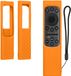 kwmobile hoes geschikt voor Samsung Smart TV TM2280e BN59-01385 / BN59-01386 - Siliconen anti-slip hoes voor afstandsbediening in oranje