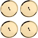 Glorex Kaarsenhouder 67021302 - 8 cm, 4 stuks, Goud