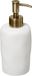 5Five Zeeppompje/zeepdispenser van kunststeen - wit - 300 ml