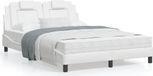 Maison Exclusive - Cadre de lit "Viana" sans matelas Blanc 140x200 cm Similicuir