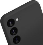 Jaym, Hoesje geschikt voor Samsung Galaxy A54 5G - Siliconen met Microvezel, Zwart