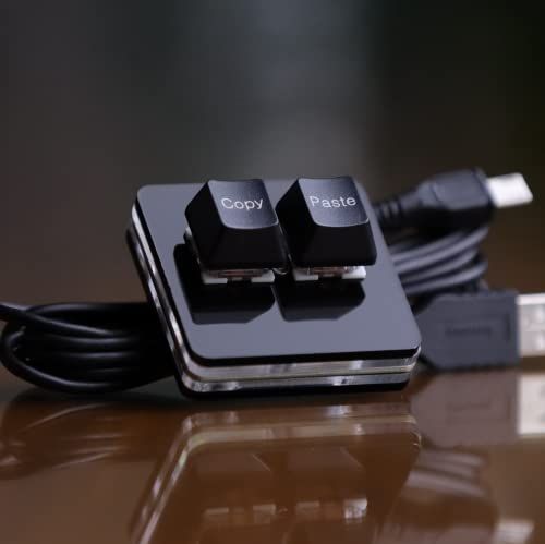 Toetsenbord met 2 Toetsen, Kopiëren en Plakken Toetsenbord met 2 Toetsen OSU-toetsenbord Hotswap Mechanisch Gamingtoetsenbord met één Hand, Schakelaar USB C voor Macro's of
