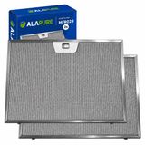 Alapure 2x Metaalfilter voor Franke 1330076268 370x255x8mm