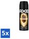 Axe 5 x Axe Magnum Gold Caramel Billionaire Bodyspray déodorant 150 ml - Pack promotionnel - 5 pièces