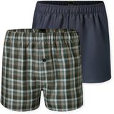 SCHIESSER Jongens Boxershorts 2-Pack Geruit Assorti 10 Katoen Maat 176