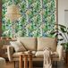 Ambiance Sticker Zelfklevende raamfolie, ondoorzichtig, groene orchidee, zelfklevend, inkijkbescherming voor ramen en douchedeur, groot, H40 x L 100 cm