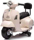 Sun Baby Vespa Elektrische Kinderscooter Wit met rugleuning
